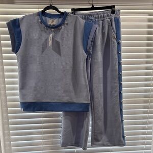 Simply Southern Blue Quilted Top